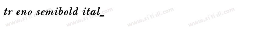 TRUENO SEMIBOLD ITAL字体转换